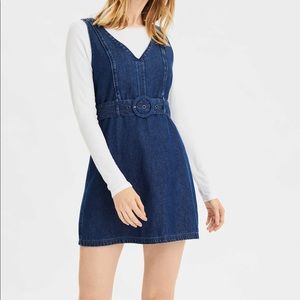 AE Denim Belted Mini Dress